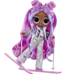 LOL L.o.l. surprise tweens winter snow – violet snow – fashion doll con unboxing a tema inverno, tanti accessori glamour – sci e bastoni cambiano colore><noscript><img width=