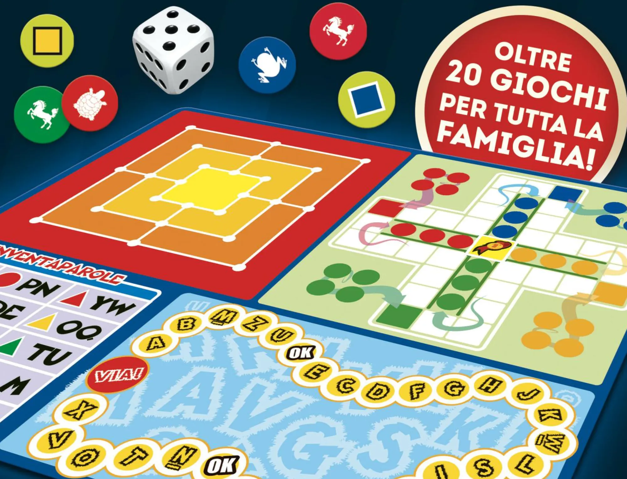 LISCIANI Ludoteca giochi riuniti – oltre 20 giochi classici in un’unica collezione per tutta la famiglia!> Giochi Di Società Per Bambini