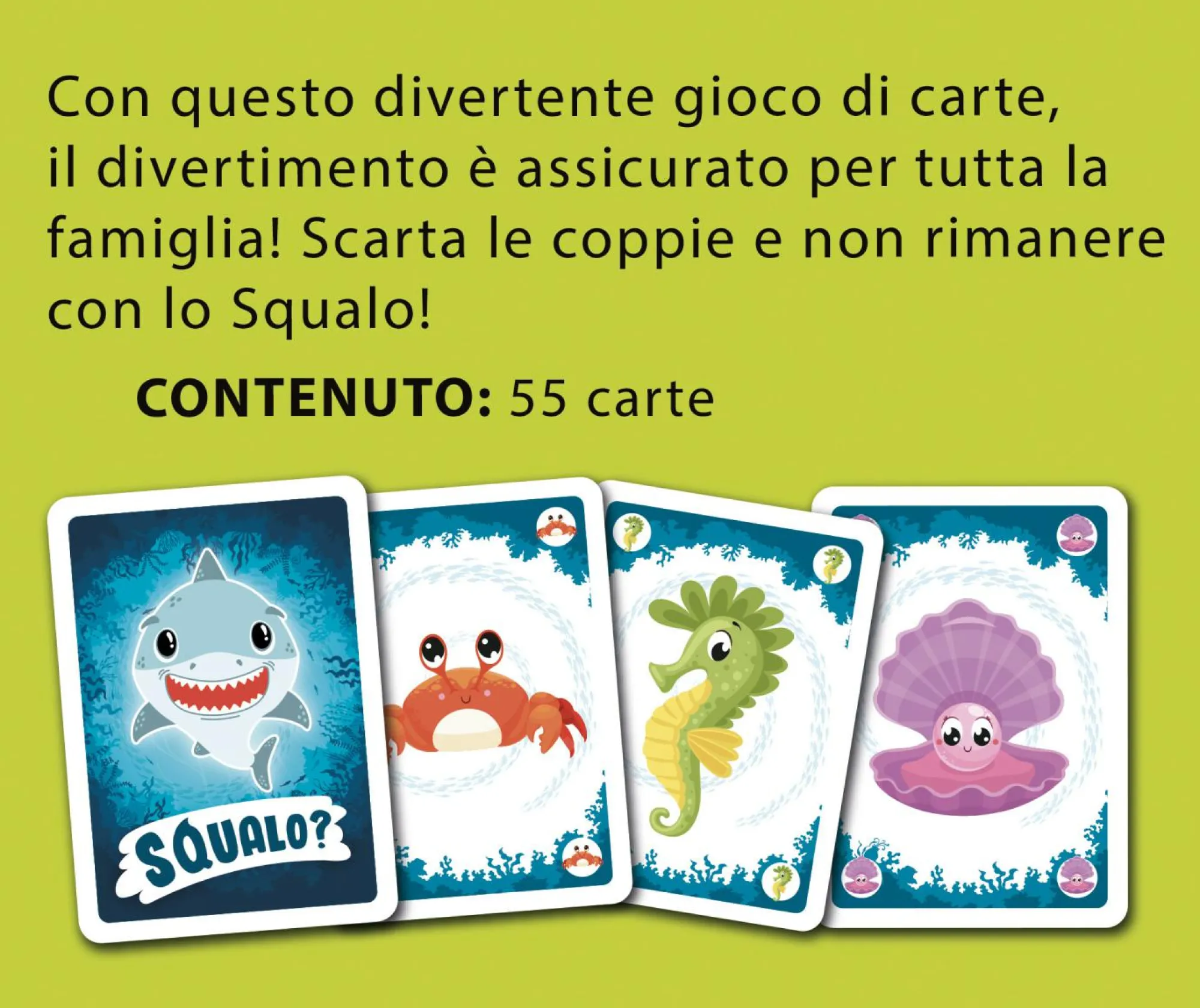 LISCIANI Ludoteca le carte dei bambini squalo!> Giochi Di Carte