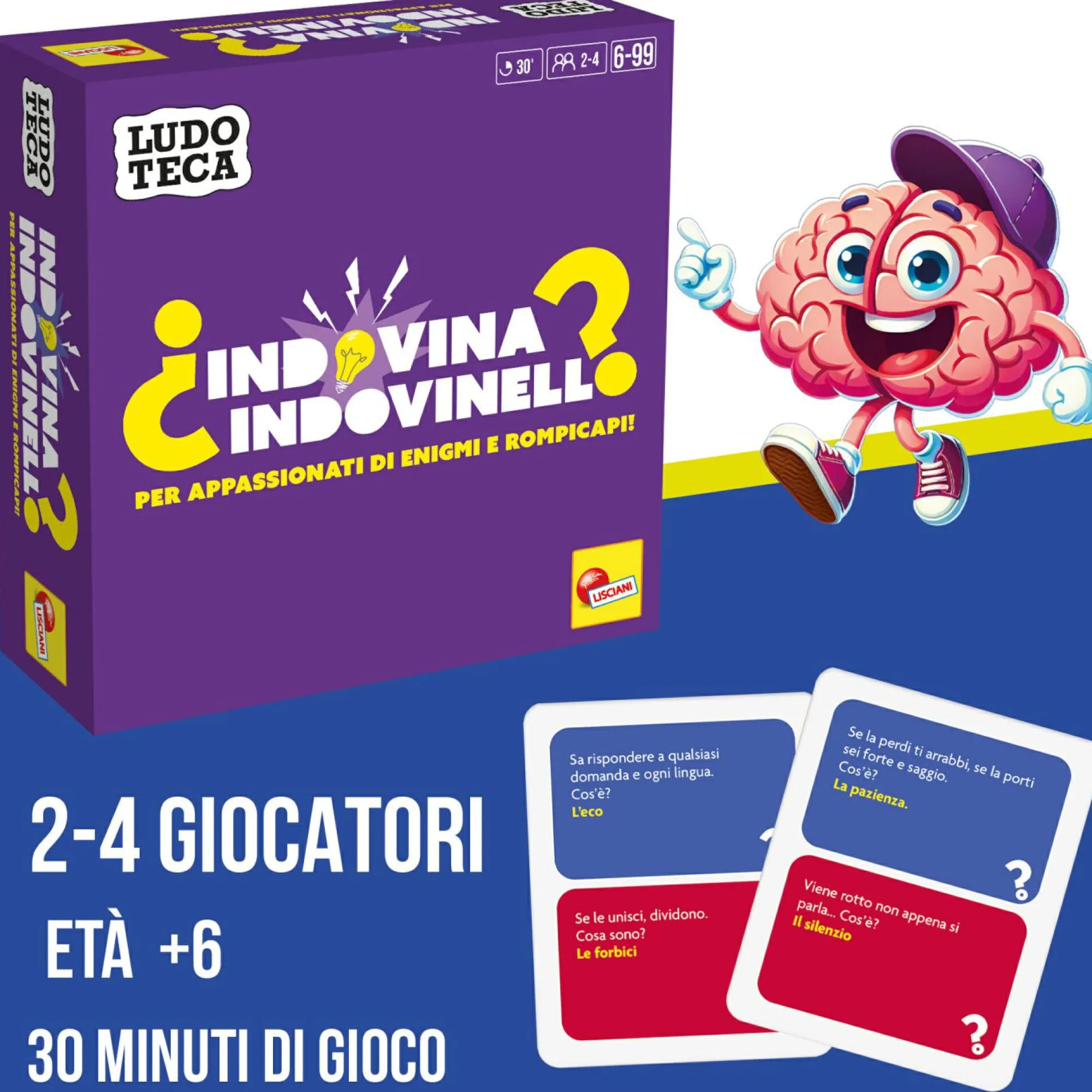 LISCIANI Ludoteca pocket indovina indovinello – gioco di indovinelli per tutta la famiglia> Giochi Di Società Per Bambini