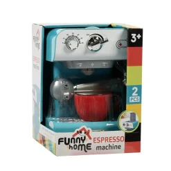 FUNNY HOME Macchina del caffè giocattolo con luci e suoni –><noscript><img width=