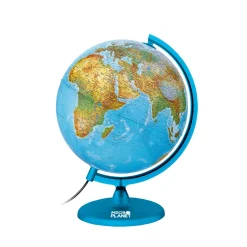 MICRO PLANET Mappamondo luminoso fisico e politico –> Giochi Scientifici