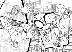 LISCIANI Marvel puzzle df maxi  floor 4 x 48 spidey><noscript><img width=