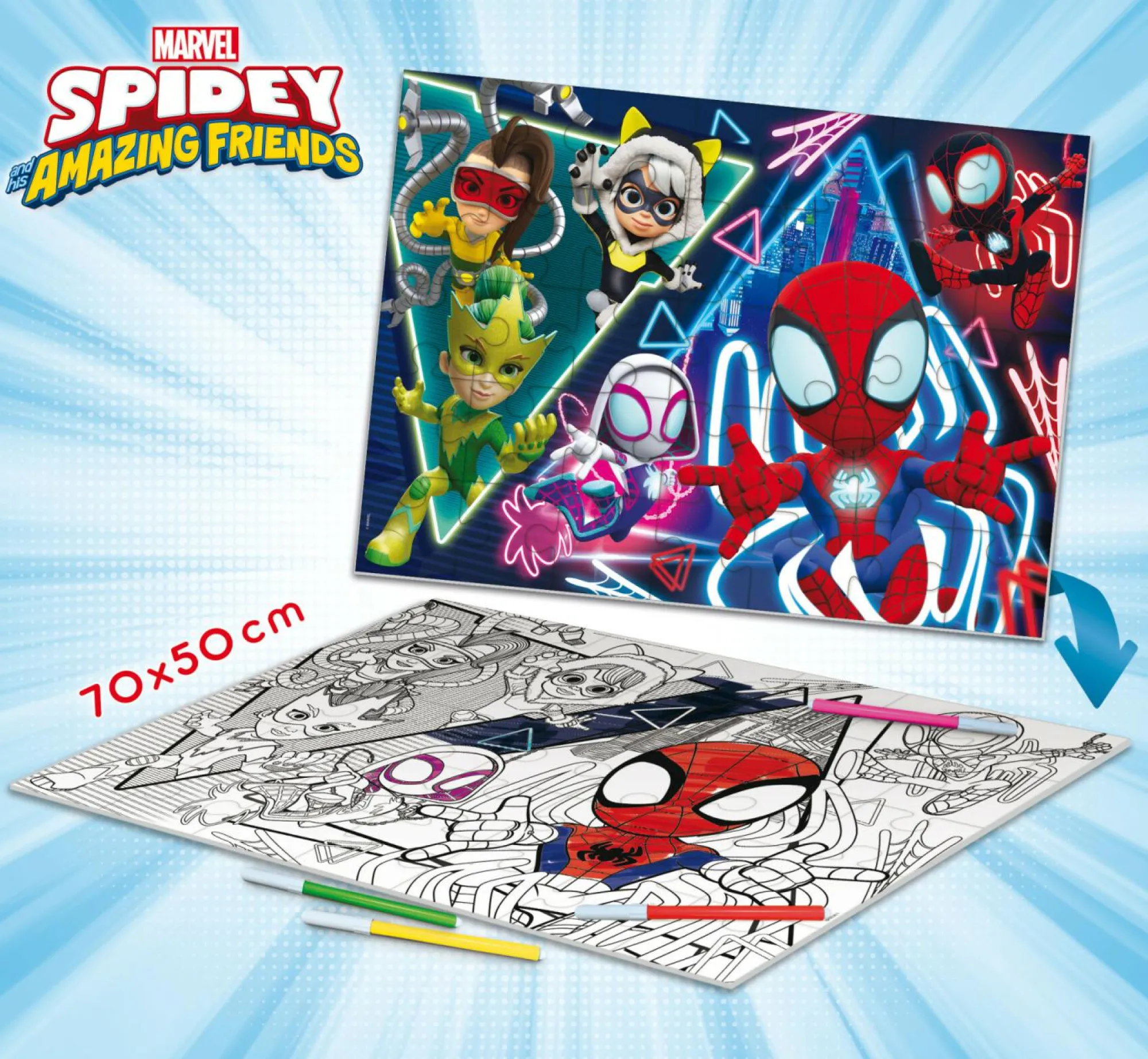LISCIANI Marvel puzzle df maxi floor 35 spidey> Puzzle Per Bambini