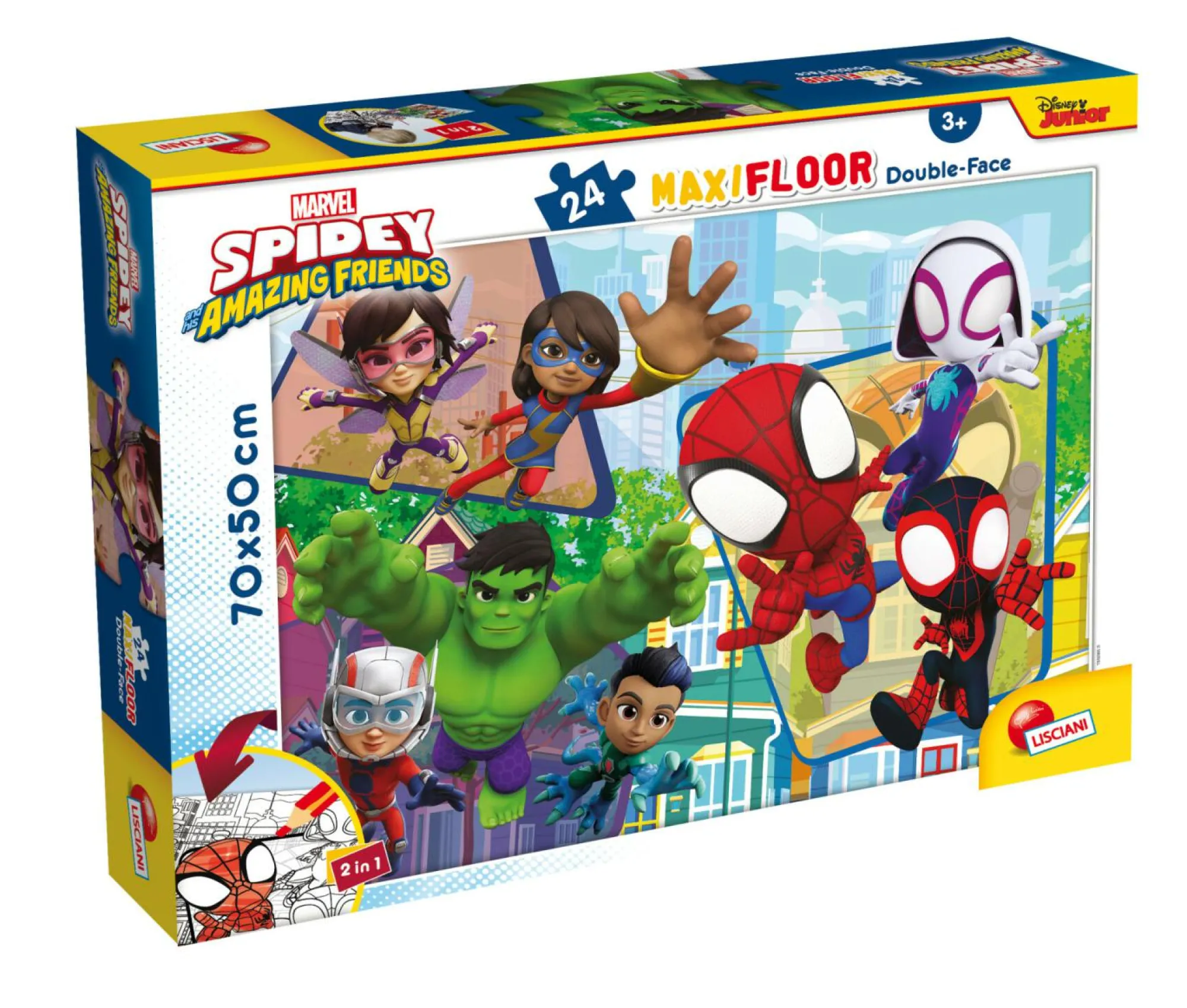 LISCIANI Marvel puzzle df maxi floor 24 spidey> Puzzle Per Bambini
