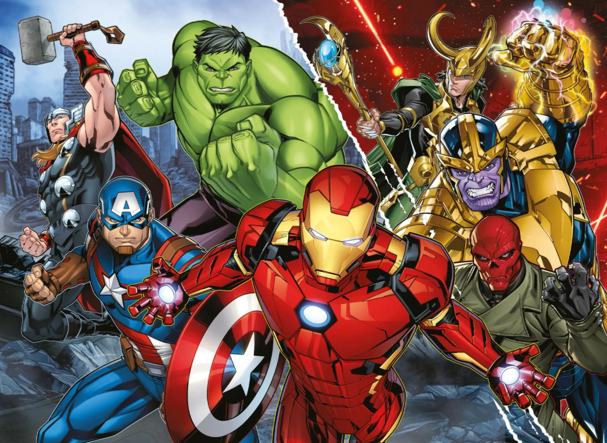 LISCIANI Marvel puzzle df maxi floor 108 avengers> Puzzle Per Bambini