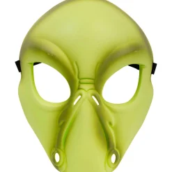 Maschera alieno verde in plastica rigida in busta con cavallotto adatta per travestimenti horror e halloween articolo carnival toys> Travestimenti