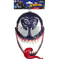 Spiderman Maschera venom spider-man hasbro per bambini, regolabile e con lingua mobile – regalo marvel per cosplay e costume, dai 5 anni in su> Action Figures