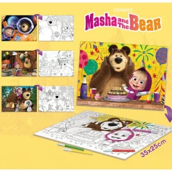 LISCIANI Masha puzzle df maxi floor 4×48 – quattro puzzle educativi da pavimento> Puzzle Per Bambini