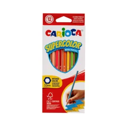 CARIOCA Matite esagonali supercolor – 12 pz> Cancelleria E Accessori