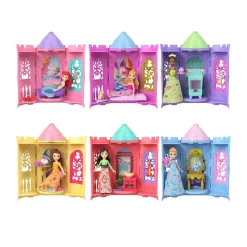DISNEY PRINCESS Mattel – torre a sorpresa, set con mini bambola del mondo disney e accessori a sorpresa inclusi><noscript><img width=