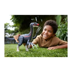 Jurassic World Mattel – terizinosauro attacca e ruggisci, dinosauro con azione d’attacco, ruggito ed effetti sonori> Action Figures