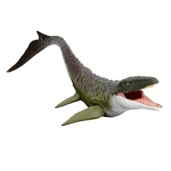 Jurassic World Mattel la rinascita – mosasauro super colossale, enorme dinosauro snodato con due mosse d’attacco> Action Figures