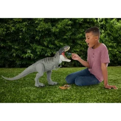 Jurassic World Mattel la rinascita – t-rex super colossale, enorme dinosauro snodato con due mosse d’attacco><noscript><img width=