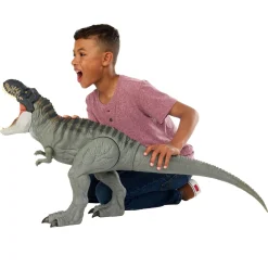 Jurassic World Mattel la rinascita – t-rex super colossale, enorme dinosauro snodato con due mosse d’attacco><noscript><img width=