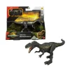 Jurassic World Mattel la rinascita – monolophosaurus attacco fatale, dinoasuro snodato con azione a colpo singolo inclusa, design ispirato al film> Action Figures
