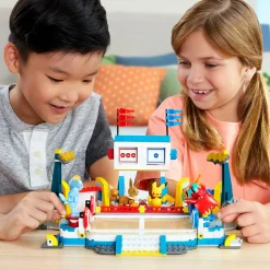 MEGA BLOKS Mega pokémon – palestra adventure builder, set centro allenamento da costruire con 1101 pezzi, include 5 personaggi snodati><noscript><img width=