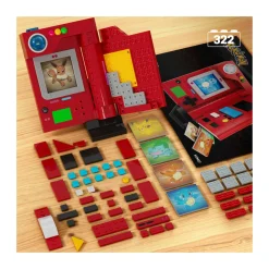 MEGA BLOKS Mega pokémon – pokédex della regione di kanto, set da costruire con 322 pezzi, display, dettagli luminosi e 5 carte pokémon><noscript><img width=
