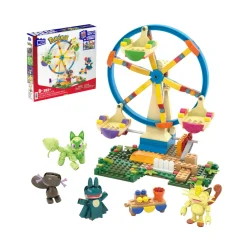 POKEMON Mega pokémon – ruota panoramica adventure builder, set da costruire con 393 pezzi e 4 personaggi pokémon inclusi> Mattoncini