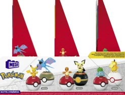 MEGA BLOKS Mega pokémon – set collezione di poké balls, ciascuno da costruire con 40 mattoncini e che include 2 poké balls e 2 personaggi del mondo pokémon><noscript><img width=