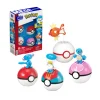 POKEMON Mega pokémon – squadra di tipo acqua, set da costruire con 79 pezzi, include include 4 pokémon e 4 pokéball> Mattoncini