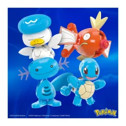 POKEMON Mega pokémon – squadra di tipo acqua, set da costruire con 79 pezzi, include include 4 pokémon e 4 pokéball><noscript><img width=
