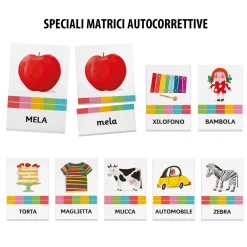 HEADU Memoria montessori. memoria, lettura e classificazione. made in italy><noscript><img width=