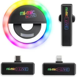 Mi mic – kit completo ring light e microfono ️ – music star><noscript><img width=