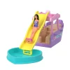 Barbie Mini land – barca dei sogni – set con mini veicolo e bambola con sorpresa cambia colore in acqua> Camper E Veicoli Per Bambole