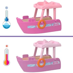 Barbie Mini land – barca dei sogni – set con mini veicolo e bambola con sorpresa cambia colore in acqua><noscript><img width=