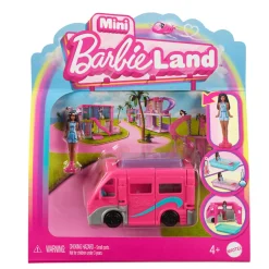 Barbie Mini land – camper dei sogn – set con mini veicolo e bambola con sorpresa cambia colore in acqua><noscript><img width=