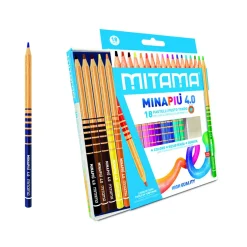 MITAMA – pastelli tondi ø7.5 mm mina 4.0 mm – conf. 18 pz> Cancelleria E Accessori