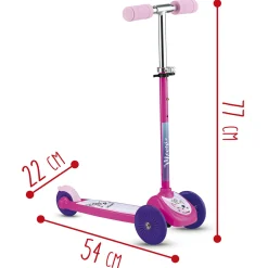 SUN&SPORT Monopattino 3 ruote – twist & roll – rosa><noscript><img width=