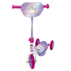 SUN&SPORT Monopattino 3 ruote per bambini da 2 a 4 anni con struttura in metallo e pedana antiscivolo |- 20 kg di capacità massima – rosa><noscript><img width=