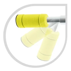 SUN&SPORT Monopattino con ruote pu 15 cm, telaio in metallo, manubrio regolabile, pieghevole e leggero – massimo 100 kg><noscript><img width=