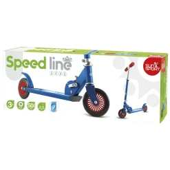 SUN&SPORT Monopattino speed line – ruote 120 mm – blu><noscript><img width=