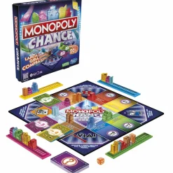 HASBRO GAMING Monopoly chance – gioco da tavolo, gioco monopoly veloce, 20 min. circa, dagli 8 anni in su> Giochi In Scatola Per Famiglia