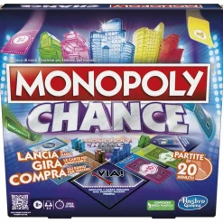 HASBRO GAMING Monopoly chance – gioco da tavolo, gioco monopoly veloce, 20 min. circa, dagli 8 anni in su><noscript><img width=