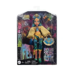 Monster High – cleo de nile monster fest, bambola con outfit glamour e accessori a tema festival musicale inclusi><noscript><img width=
