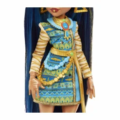 Monster High – cleo de nile, bambola snodata alla moda, dai capelli con ciocche blu, con accessori e cagnolino, giocattolo per bambini, 4+ anni, hhk54><noscript><img width=