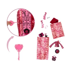 Monster High – draculaura e i misteri in giardino, set con bambola e guardaroba, 19 accessori e abiti inclusi><noscript><img width=