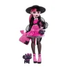 Monster High – draculaura, bambola dal look mostruoso con gatto-pipistrello conte favoloso e accessori inclusi> Fashion Dolls