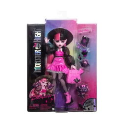 Monster High – draculaura, bambola dal look mostruoso con gatto-pipistrello conte favoloso e accessori inclusi><noscript><img width=
