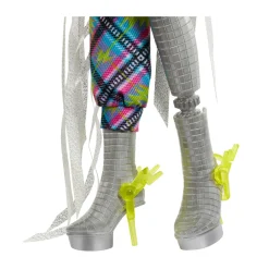 Monster High – frankie stein monster fest, bambola con outfit glamour e accessori a tema festival musicale inclusi><noscript><img width=
