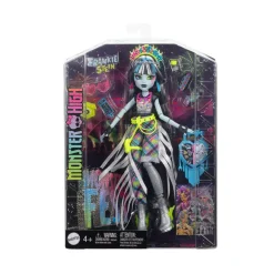 Monster High – frankie stein monster fest, bambola con outfit glamour e accessori a tema festival musicale inclusi><noscript><img width=