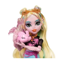 Monster High – lagoona blue, bambola con t-shirt in mesh e pantaloni cargo, pesciolina neptuna e accessori inclusi><noscript><img width=