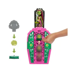 Monster High – venus mcflytrap e i misteri in giardino, set con bambola e guardaroba, 19 accessori e abiti inclusi><noscript><img width=
