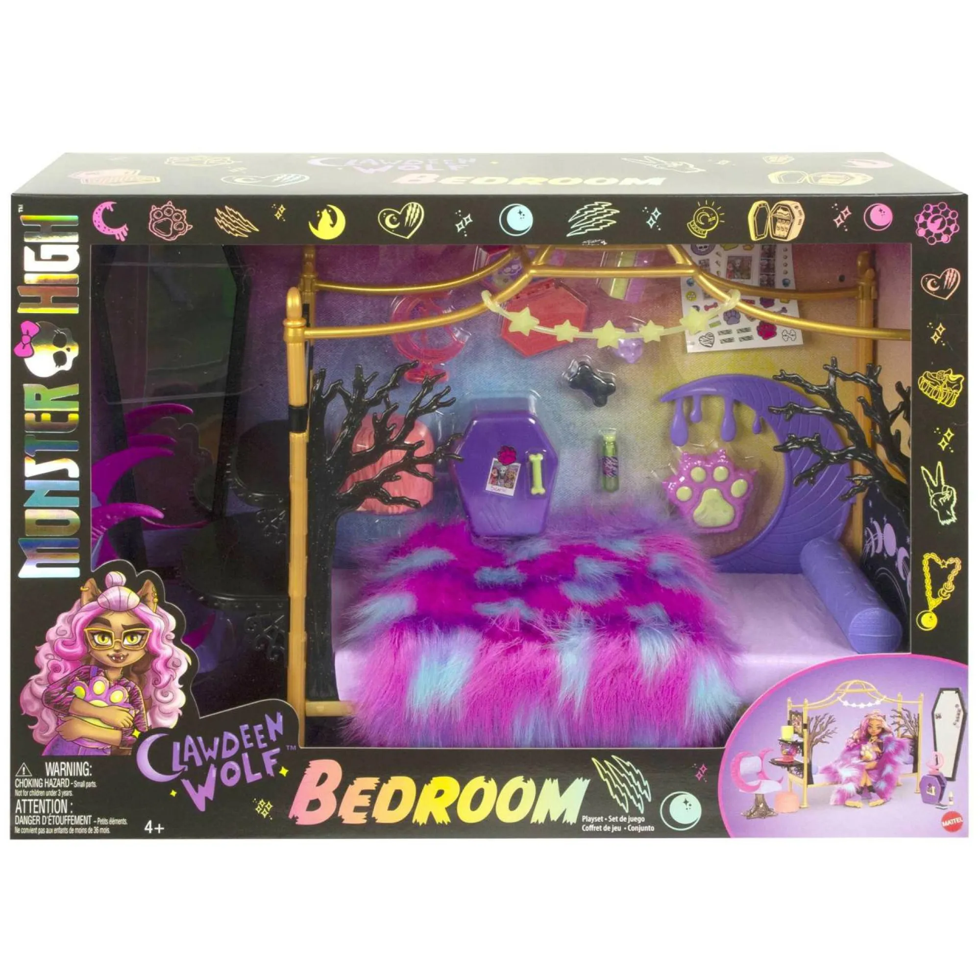 Monster High ™ playset camera da letto di clawdeen wolf™> Fashion Dolls