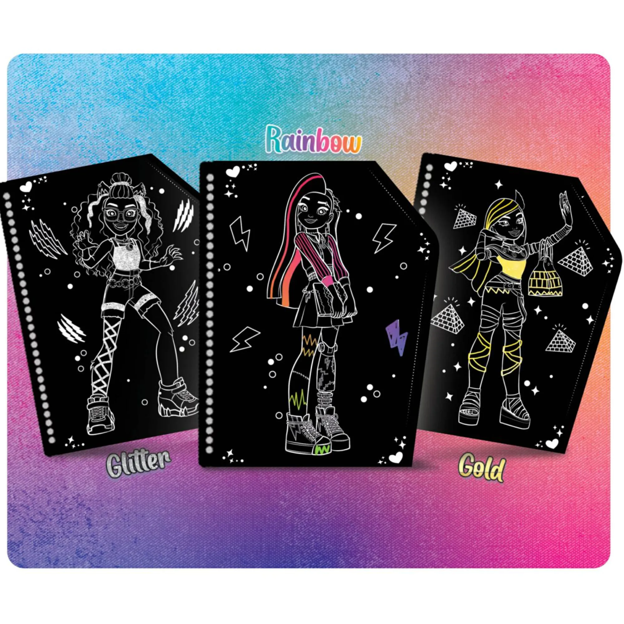 LISCIANI Monster high sketchbook monster hug scratch reveal> Kit Artistici E Pittura