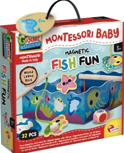LISCIANI Montessori baby legno magnetic fish fun> Giochi Educativi In Legno